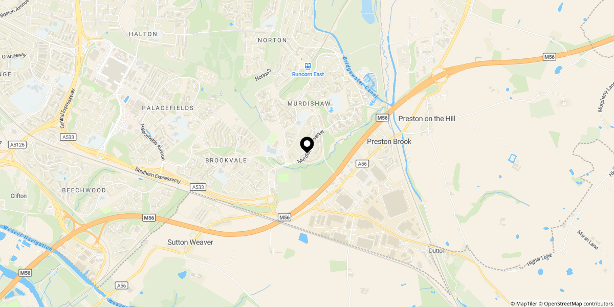 Approximate location of Chichester Close, Murdishaw WA7 6DQ