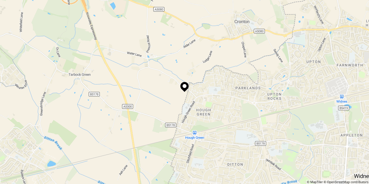 Approximate location of Stockswell Road, Widnes, Knowlsey WA8 4PH