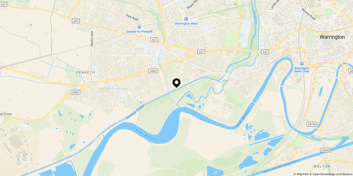 Approximate location of Norbreck Close, Great Sankey WA5 2SJ